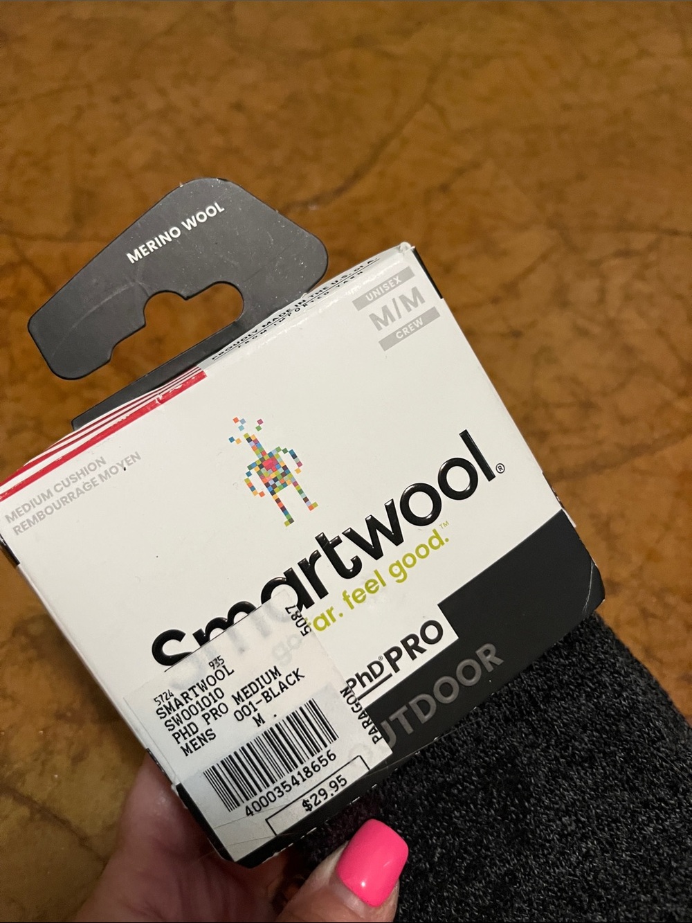 NWT Smartwool Outdoor Merino Wool Socks Sz Med Crew unisex - Picture 2 of 6